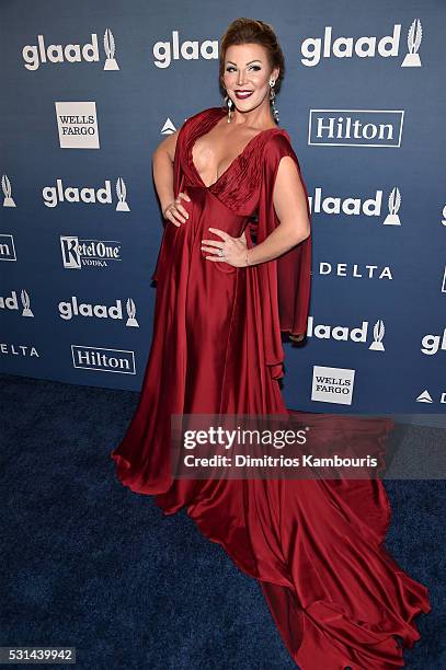 Entertainer Vinna Rouge attends the 27th Annual GLAAD Media Awards in New York on May 14, 2016 in New York City.