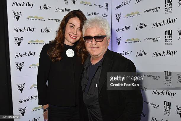 Marc Cerrone and Jill Cerrone attend the "Ma Loute" Party at Villa Schweppes May 13, 2016 in Cannes, France.