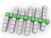 3d image Antioxidants issues concept word cloud background