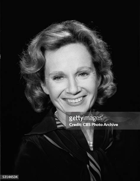 Portrait of journalist and author Shana Alexander of the CBS News program '60 Minutes,' June 16, 1977. Before offering the liberal perspective in...