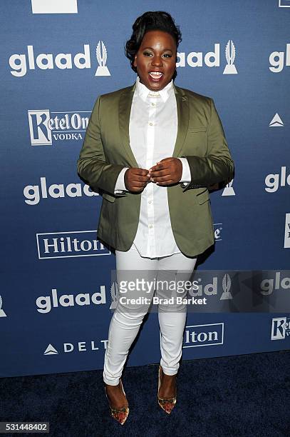 Alex Newell attends the 27th Annual GLAAD Media Awards hosted by Ketel One Vodka at the Waldorf-Astoria on May 14, 2016 in New York City.