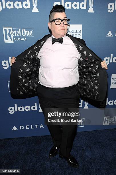 Lea DeLaria attends the 27th Annual GLAAD Media Awards hosted by Ketel One Vodka at the Waldorf-Astoria on May 14, 2016 in New York City.