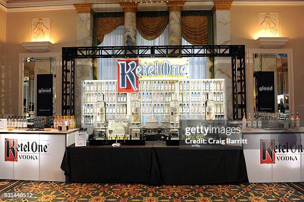 Ketel One Vodka on display at the 27th Annual GLAAD Media Awards hosted by Ketel One Vodka at the Waldorf-Astoria on May 14, 2016 in New York City.