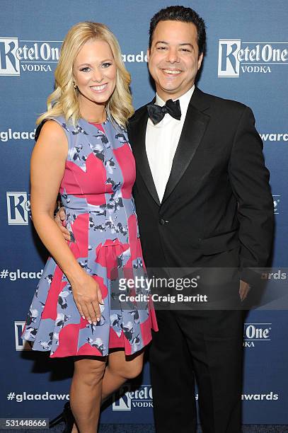 Margaret Hoover and John Avlon attend the 27th Annual GLAAD Media Awards hosted by Ketel One Vodka at the Waldorf-Astoria on May 14, 2016 in New York...