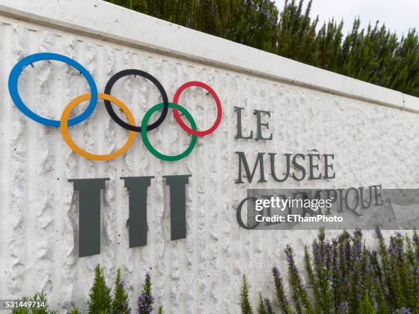 olympic museum at lausanne, switzerland - olympic museum lausanne stock pictures, royalty-free photos & images