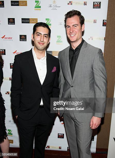Kabir Chopra and Paul Moon attend the closing night of the 16th Annual New York Indian Film Festival at Jack H. Skirball Center for the Performing...