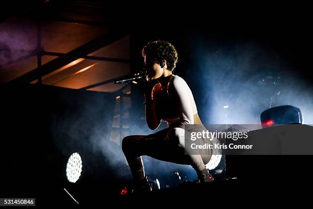 Halsey performs during 2016 Sweetlife Festival at Merriweather Post Pavillon on May 14, 2016 in Columbia, Md.