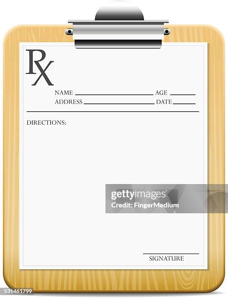 Empty Medical Script 51 Rx Script Stock Photos, High-Res Pictures, and Images - Getty Images