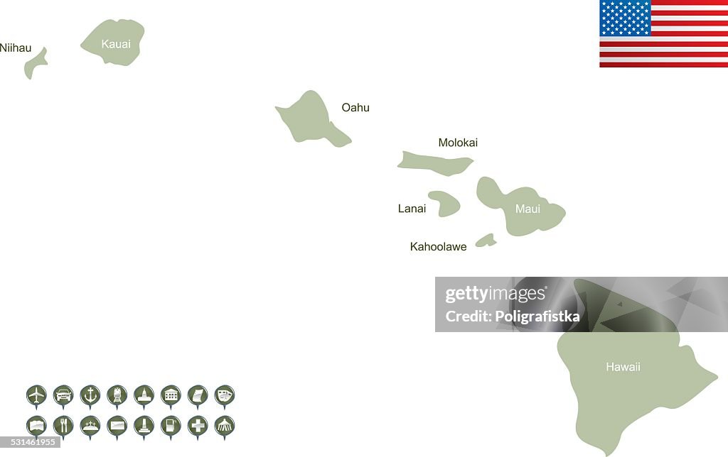 Map of Hawaii