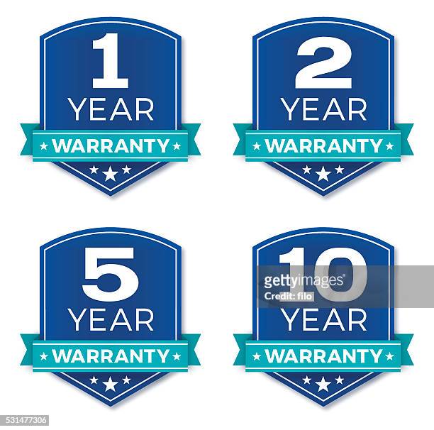 warranty badges - badge stock illustrations