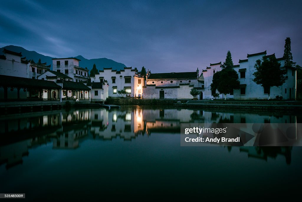 Sleepy Village Reflections