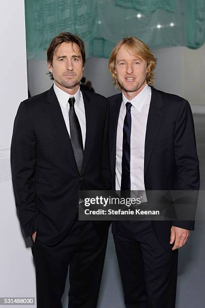 Actors Luke Wilson and Owen Wilson attend the MOCA Gala 2016 at The Geffen Contemporary at MOCA on May 14, 2016 in Los Angeles, California.
