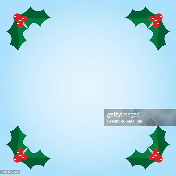 holly background - mistletoe background stock illustrations