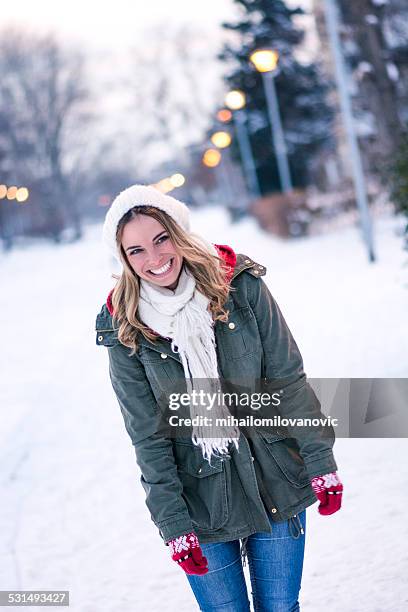 winter posing - face surprise heat stock pictures, royalty-free photos & images