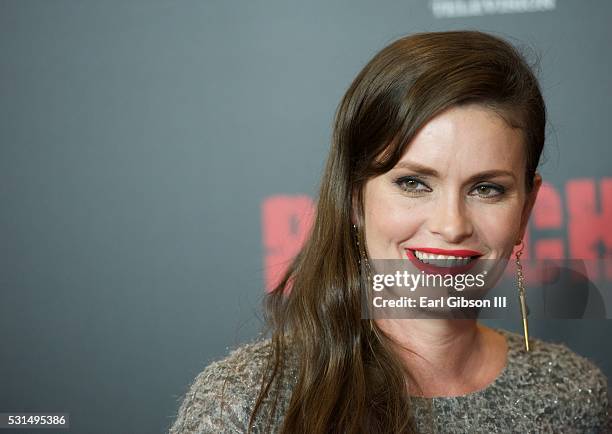 Actress Jamie Anne Allman attends the Los Angeles Premiere of AMC's 'Preacher' at Regal LA Live Stadium 14 on May 14, 2016 in Los Angeles, California.