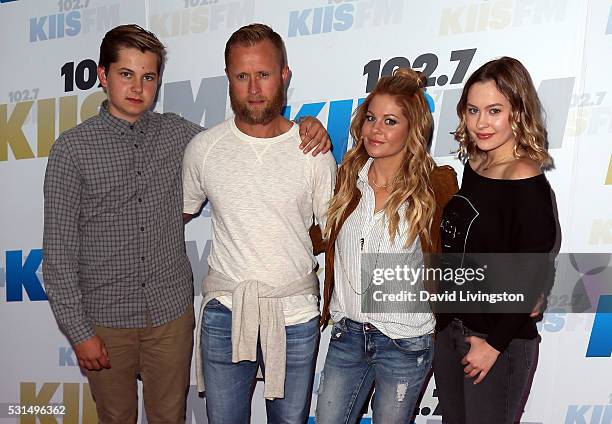 Former NHL player Valeri Bure , actress Candace Cameron-Bure and their children attend 102.7 KIIS FM's 2016 Wango Tango at StubHub Center on May 14,...