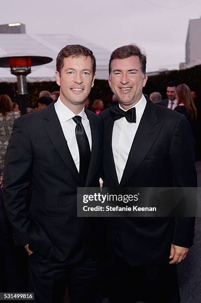 Brad Myslinski and Christian Stracke attend the MOCA Gala 2016 at The Geffen Contemporary at MOCA on May 14, 2016 in Los Angeles, California.