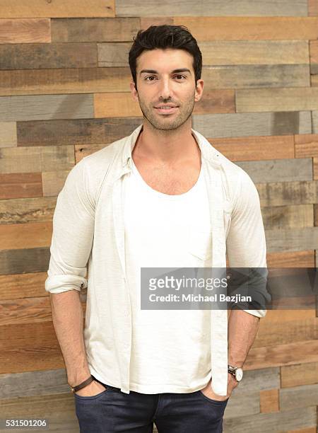 Actor Justin Baldoni poses for portrait at Justin Baldoni, Travis Clark And Travis Van Winkle Host Exclusive Launch Party For BellyBump on May 14,...