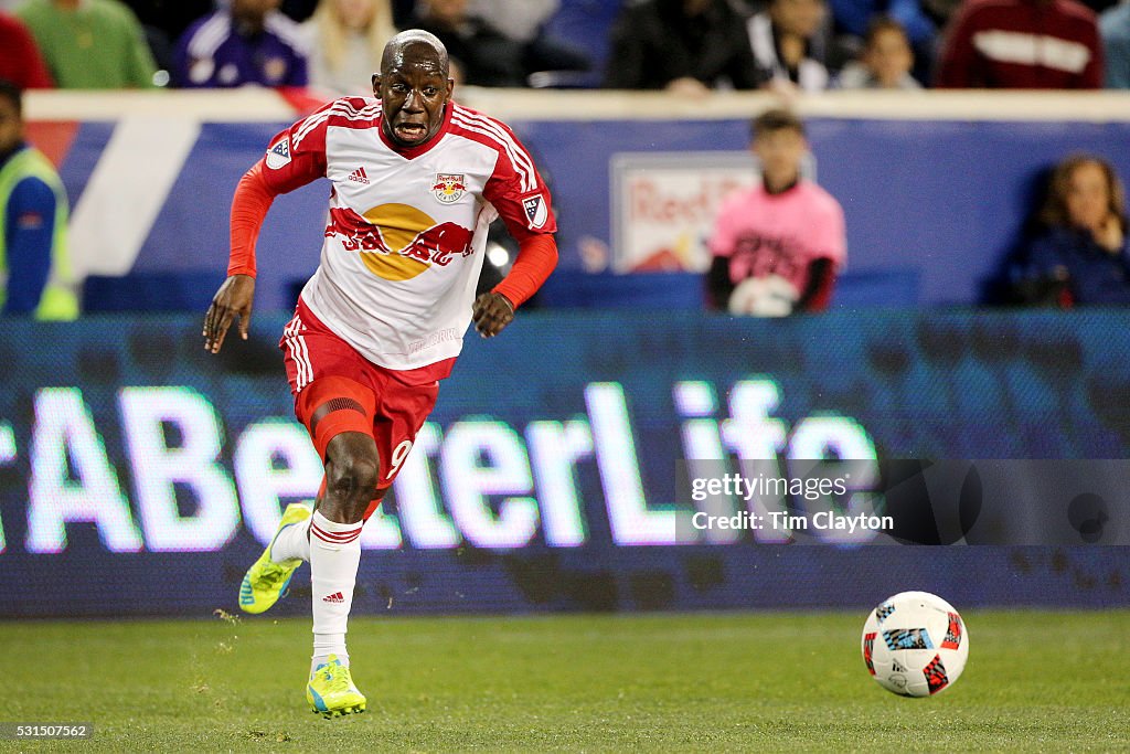 Bradley Wright-Phillips of New York Red Bulls in action during the ...