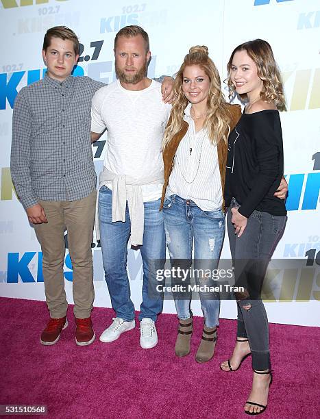 Valeri Bure with Candace Cameron Bure and their children arrive at 102.7 KIIS FM's Wango Tango 2016 held at StubHub Center on May 14, 2016 in Carson,...