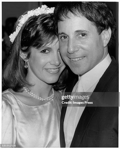 Carrie Fisher and Paul Simon circa 1983 in New York City.