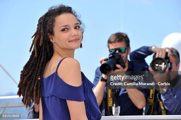Sasha Lane attends "America Honey " premiere during The 69th annual Cannes Film Festival on May 14, 2016 in Cannes, France.