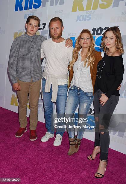 Former NHL player Valeri Bure and actress Candace Cameron-Bure and their children attend the 102.7 KIIS FM's Wango Tango 2016 at the StubHub Center...