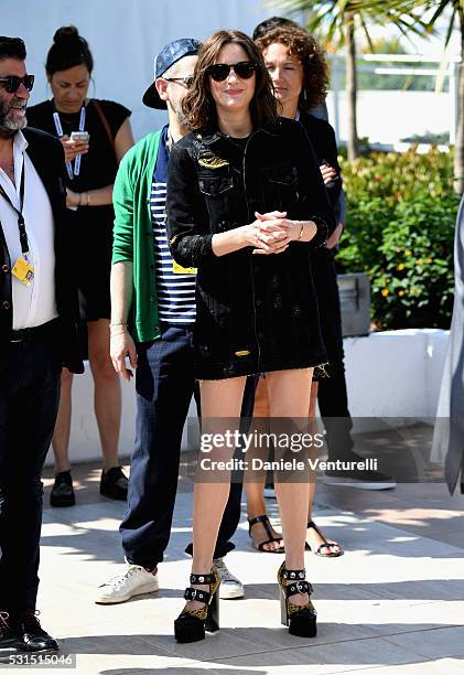 Actress Marion Cotillard attends the "From The Land Of The Moon " photocall during the 69th annual Cannes Film Festival at the Palais des Festivals...