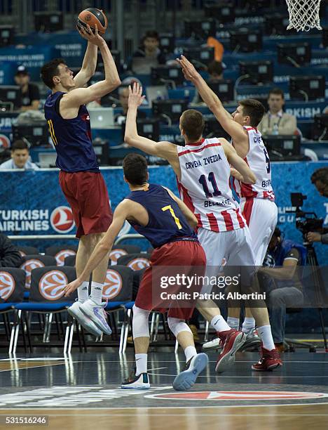 Rodions Kurucs, #11 of U18 FC Barcelona Lassa during the Turkish Airlines Euroleague Basketball Adidas Next Generation Tournament Championship game...