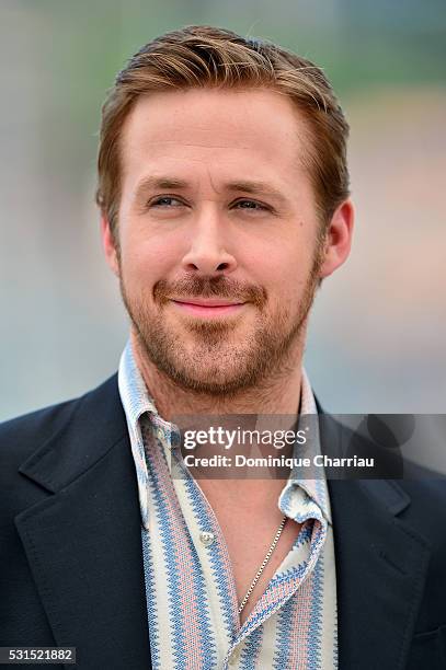 Actor Ryan Gosling attends "The Nice Guys" photocall during the 69th annual Cannes Film Festival at the Palais des Festivals on May 15, 2016 in...