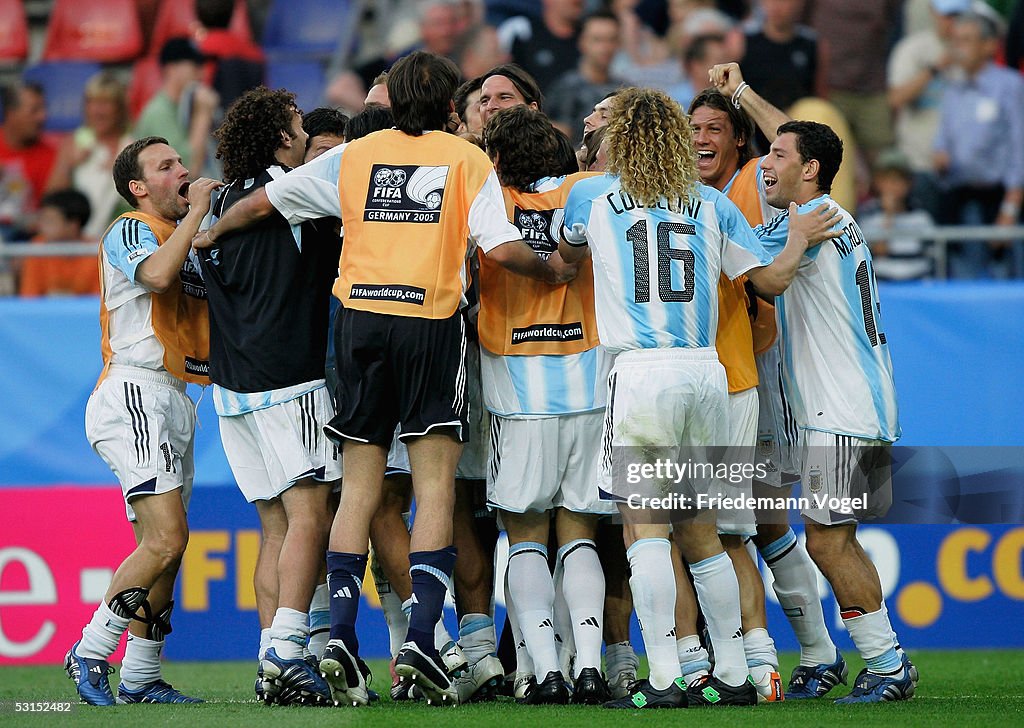 FIFA Confederations Cup 2005 Semi Final Mexico v Argentina