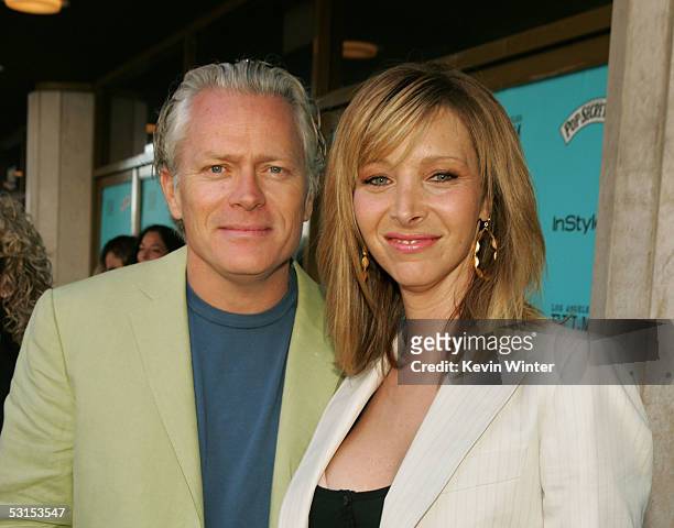 Actress Lisa Kudrow and husband Michel Stern arrive at the Los Angeles Film Festival Premiere of "Happy Endings" at the Mann's National Theatre on...