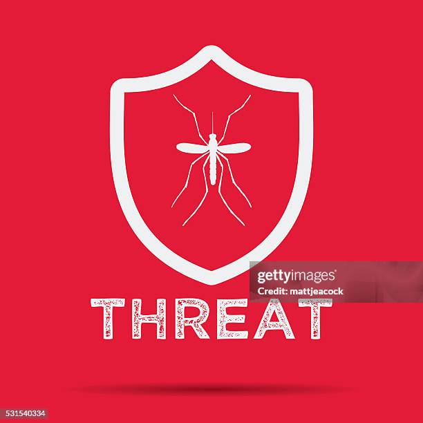 zika virus warning symbol - malaria stock illustrations