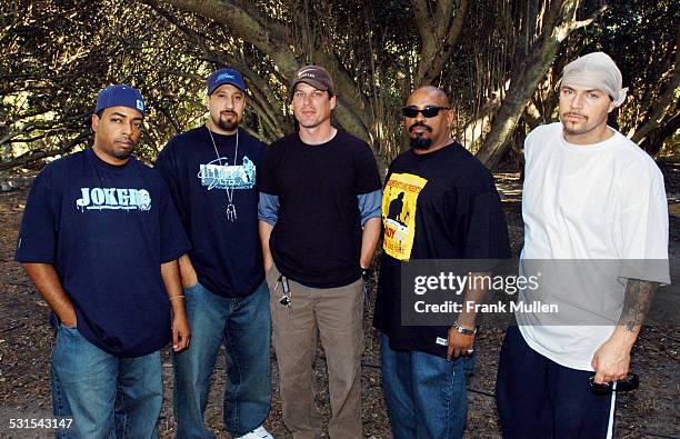 Stephen Rehage , promoter of Voodoo Music Experience, with Cypress Hill