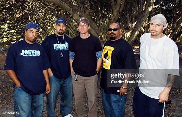 Stephen Rehage , promoter of Voodoo Music Experience, with Cypress Hill