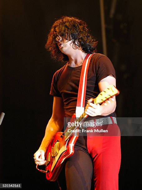 The White Stripes during Voodoo Music Experience 2003 - Day Three at City Park in New Orleans, Louisiana, United States.