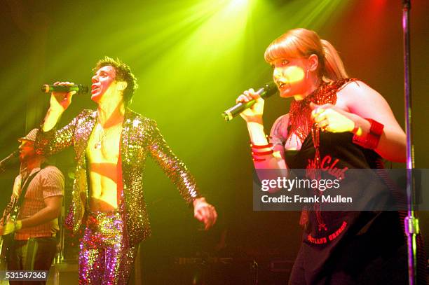 Jake Shears and Ana Matronic of Scissor Sisters during Scissor Sisters - Tour Opener - November 29, 2004 at The Roxy in Atlanta, Georgia, United...