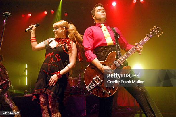 Ana Matronic and Del Marquis of Scissor Sisters during Scissor Sisters - Tour Opener - November 29, 2004 at The Roxy in Atlanta, Georgia, United...