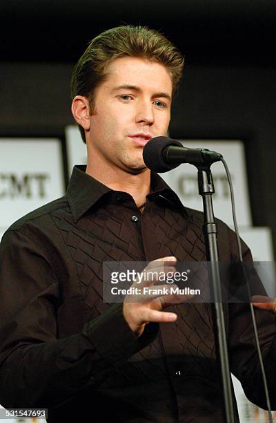 Josh Turner, presenter Video Director of the Year during CMT 2004 Flame Worthy Video Music Awards - Press Room at Gaylord Entertainment Center in...