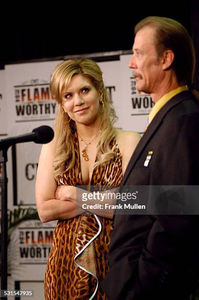 Alison Krauss and Tony Rice during CMT 2004 Flame Worthy Video Music Awards - Press Room at Gaylord Entertainment Center in Nashville, Tennessee,...