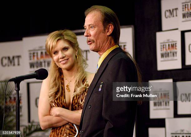 Alison Krauss and Tony Rice during CMT 2004 Flame Worthy Video Music Awards - Press Room at Gaylord Entertainment Center in Nashville, Tennessee,...