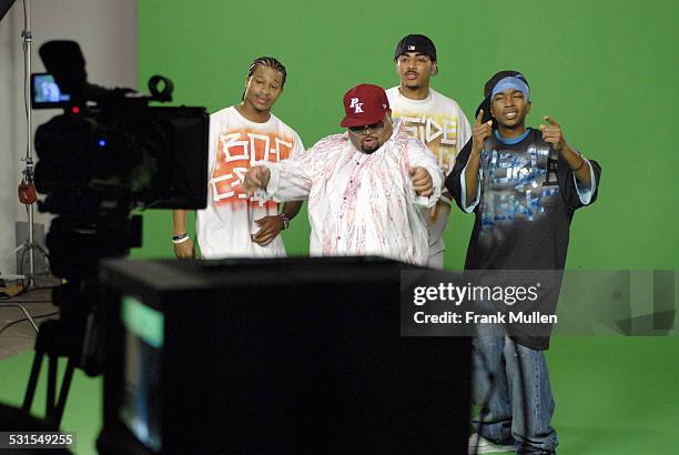 Side w/Jazze Pha during C-Side video shoot for Myspace Freak.