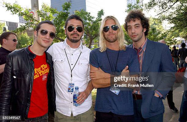 Fab Moretti, Dave Grohl, Taylor Hawkins and Albert Hammond