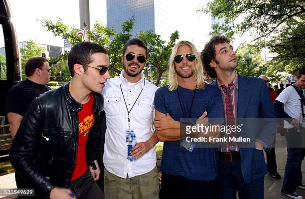 Fab Moretti, Dave Grohl, Taylor Hawkins and Albert Hammond