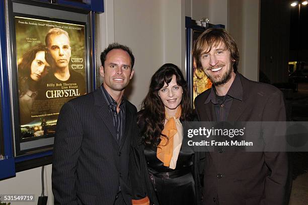 Walton Goggins, Lisa Blount and Ray McKinnon during "Chrystal" Premiere - April 8, 2005 at Tara Theatre in Atlanta, Georgia, United States.