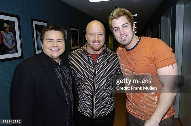 Selah and Jeremy Camp during 36th Annual GMA Music Awards - Backstage at Grand Ole Opry in Nashville, Tennessee, United States.