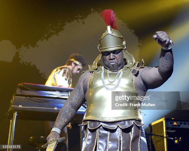 Cee-Lo Green and Danger Mouse of Gnarls Barkley during Gnarls Barkley in Concert at Tabernacle - October 1, 2006 at Tabernacle in Atlanta, Georgia,...