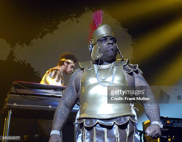 Cee-Lo Green and Danger Mouse of Gnarls Barkley during Gnarls Barkley in Concert at Tabernacle - October 1, 2006 at Tabernacle in Atlanta, Georgia,...