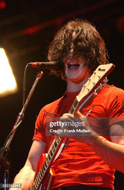 The White Stripes perform at 99X's The Big Rock at Stone Mountain Park in Atlanta, June 20, 2003.