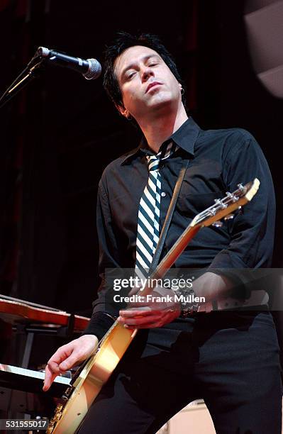 Troy Van Leeuwen of Queens of the Stone Age during Lollapalooza 2003 - Atlanta at Hi-Fi Buys Amphitheater in Atlanta, Georgia, United States.